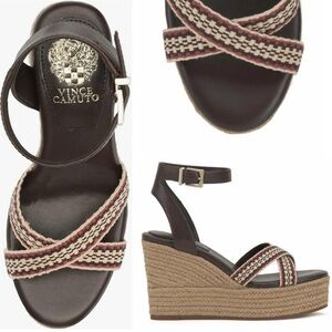 Vince Camuto Leather Platform Sandals